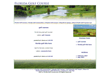 Tablet Screenshot of florida-golf-course.com